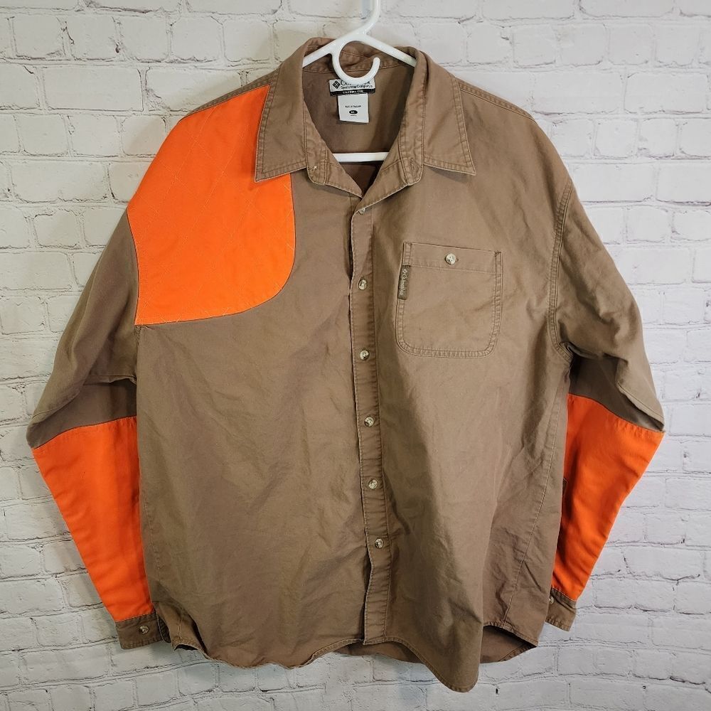 Men's Columbia hunting longsleeve button-down shirt, size XL